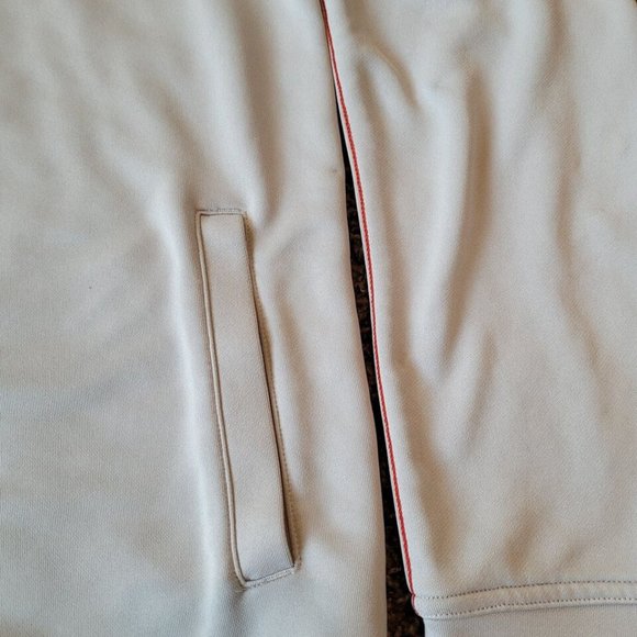 NWT Men's Size XL Adidas Chrome Gray Golf Full Zip Front Tricot Logo Jacket - Picture 3 of 4